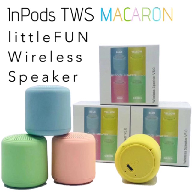 Speaker Bluetooth Macaron Inpods 12 Original Wireless Speaker V5.0 Inpods Tws