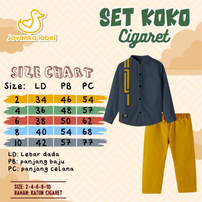 Afsheenastore Koko Set Anak Cikaret