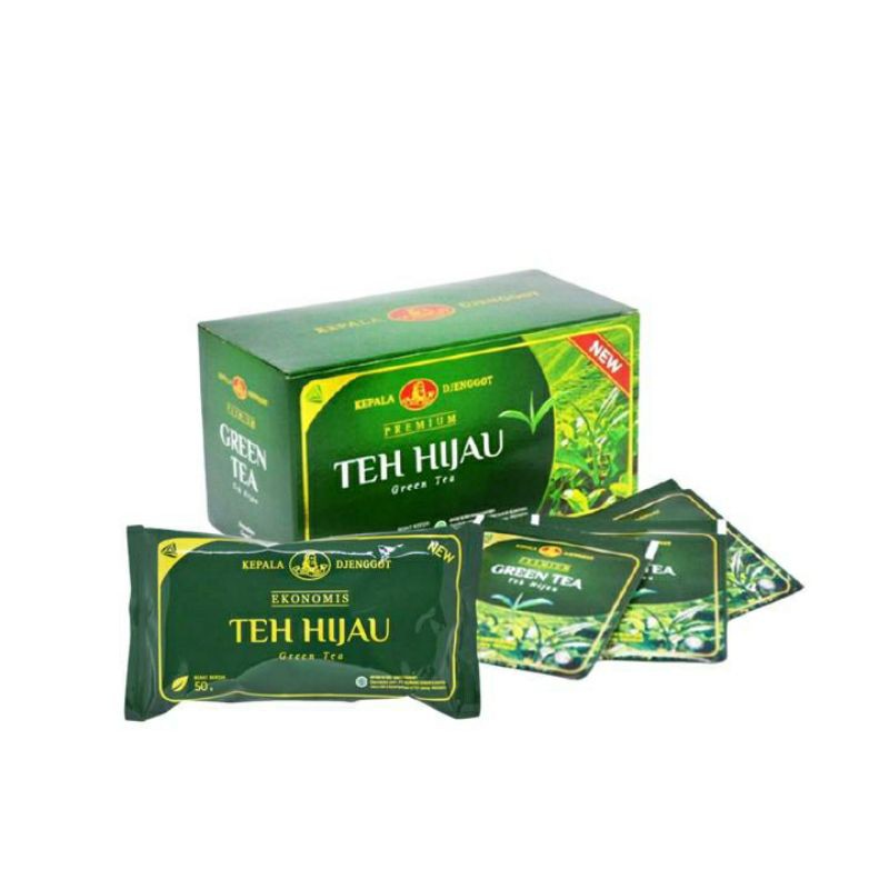 Paket Terbaru Teh Hijau Celup 25's dan Teh Hijau Tabur Ekonomis 50gr