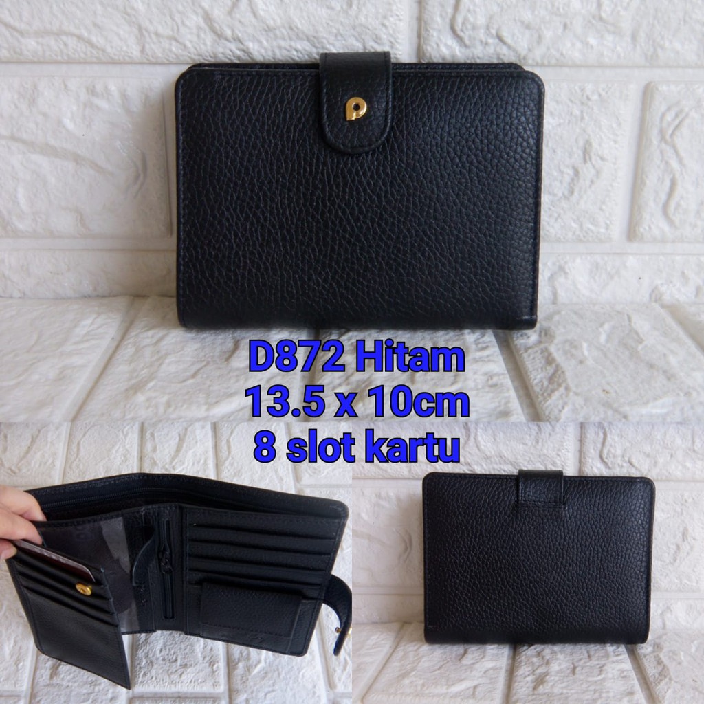 Dompet Kulit Papillon Original D872 Hitam