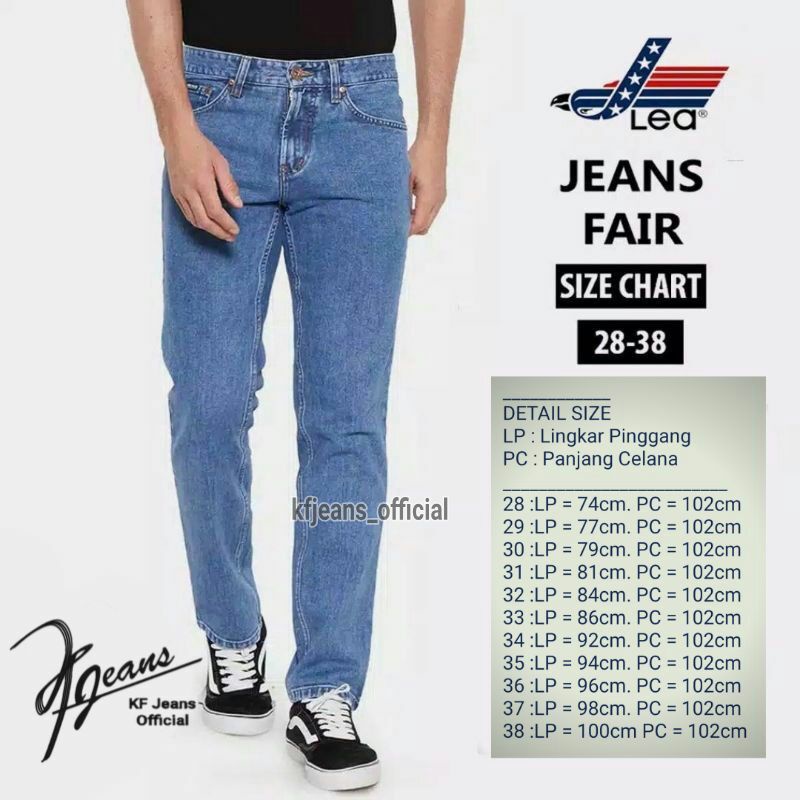  CELANA  JEANS PRIA STANDAR PANJANG BISA COD SIZE 28 38 