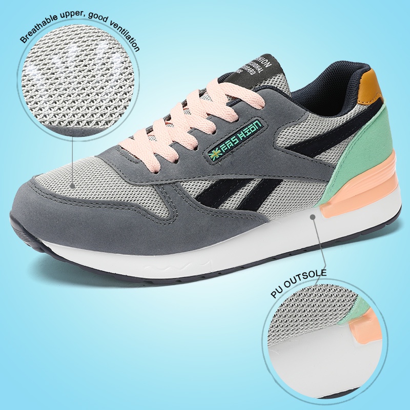 ALLAK Women Casual Sport Shoe Lightweight Breathable Running Sneakers and Fashion Walking Shoes 