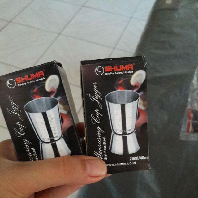 Jigger Alat Ukur Gula Dan Air -jigger 20/40 -measure Cup 20/40 Ml
