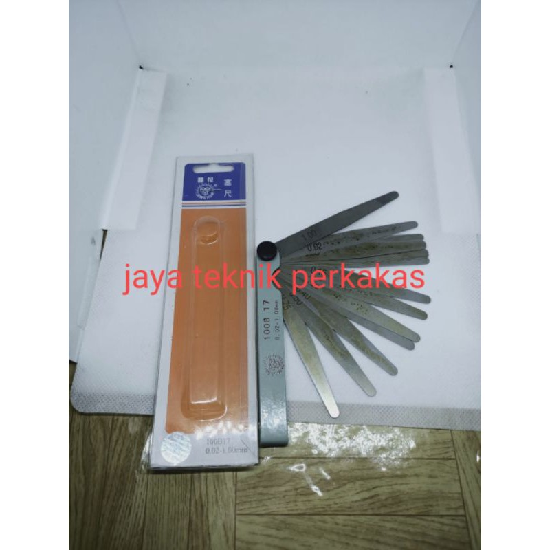 fuller gauge 0.02 - 1.00 - feeler gauge rrt - puller - feler alat ukur ketebalan Fuller puler rrt