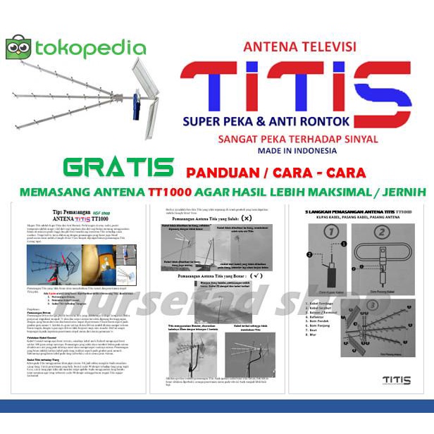 Antena TV digital / Antena TV Outdoor / Antena TV Bagus / Antena TITIS