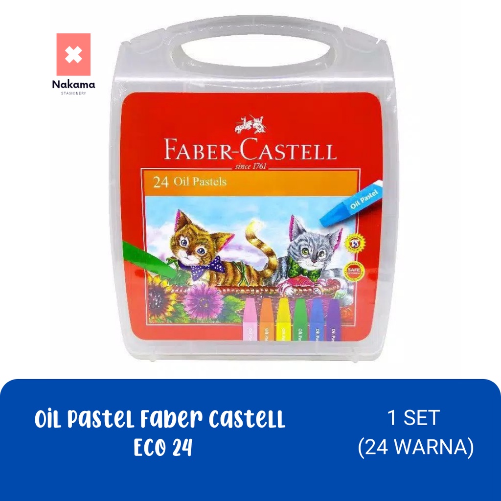 

CRAYON FABER CASTELL 24 ECO KRAYON OIL PASTEL 24 WARNA