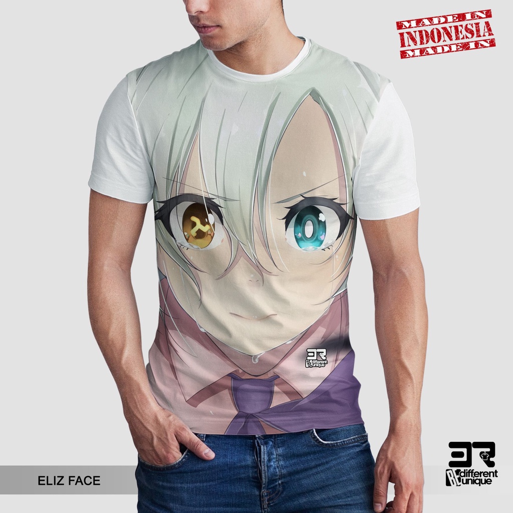[ COD ] KAOS PRINTING GAMBAR ANIME Nanatsu no Taizai ELIZABETH FACE - BAJU KARTUN ANIMASI MANGA Seve