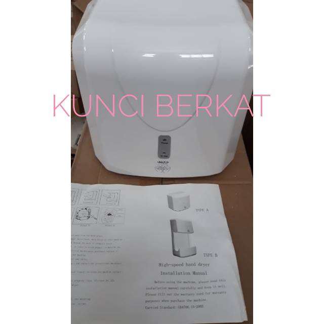 Hand Dryer/Pengering Tangan/Sensor/Automatic/Otomatis/Tombol On Off/Minimalis/Mzm/501 A