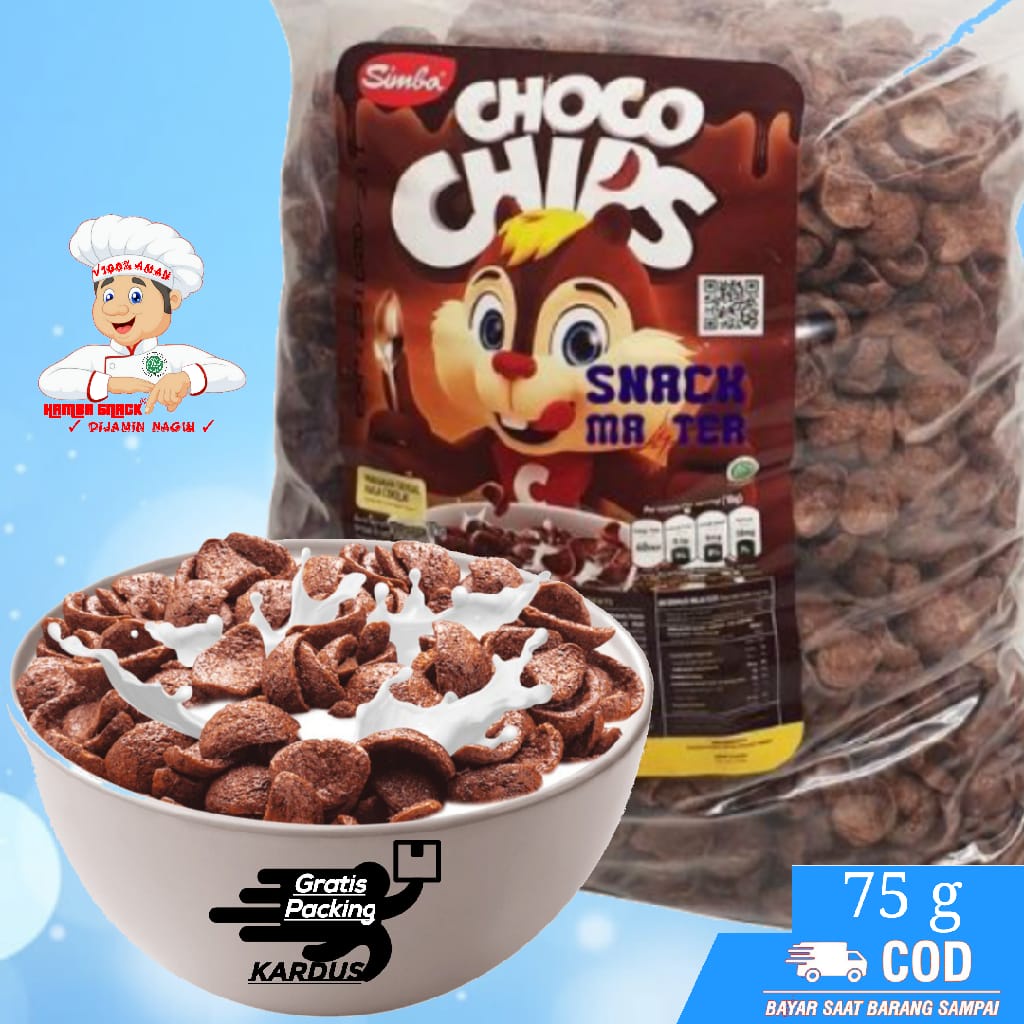 

KOKO KRUNCH 75g COKLAT / CHOCO CHIPS SIMBA makanan ringan jajanan murah cemilan sehat snack kiloan