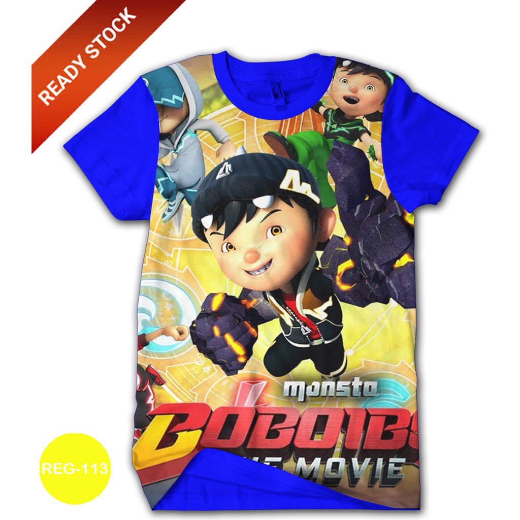 Baju BoBoiBoy Gempa 3D Baju Anak Boboiboy Galaxy #REG-113