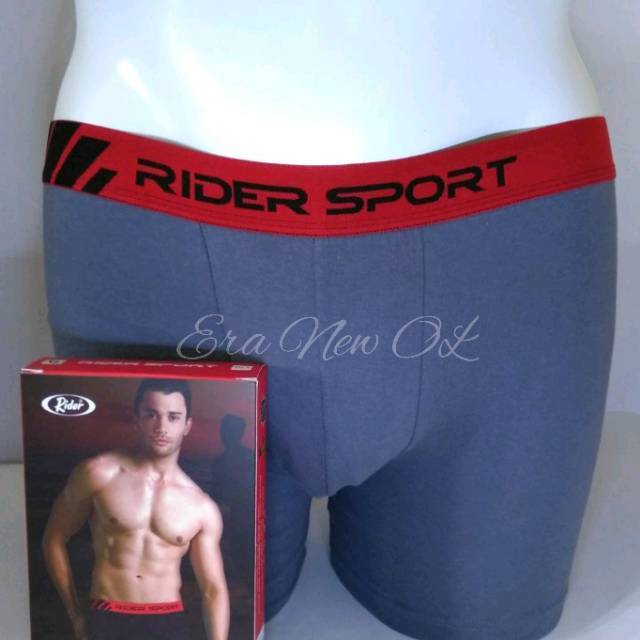 Pakaian dalam Celana dalam Underwear Daleman cd Pria laki-laki Rider Sport Boxer