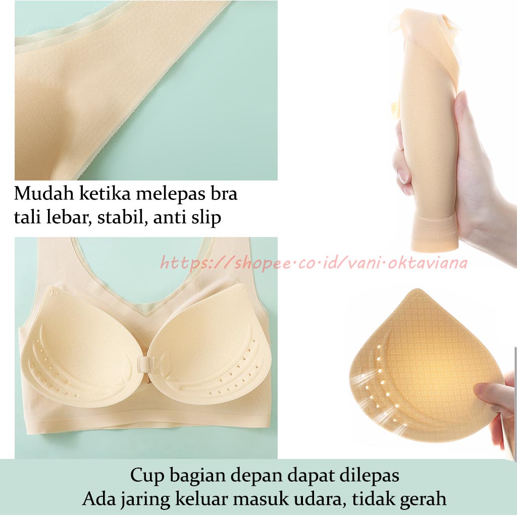 Seamless Bra BH Wanita Bra Wanita Tanpa Kawat BIG SIZE JUMBO Bra Import Tanpa Kawat BH Push Up