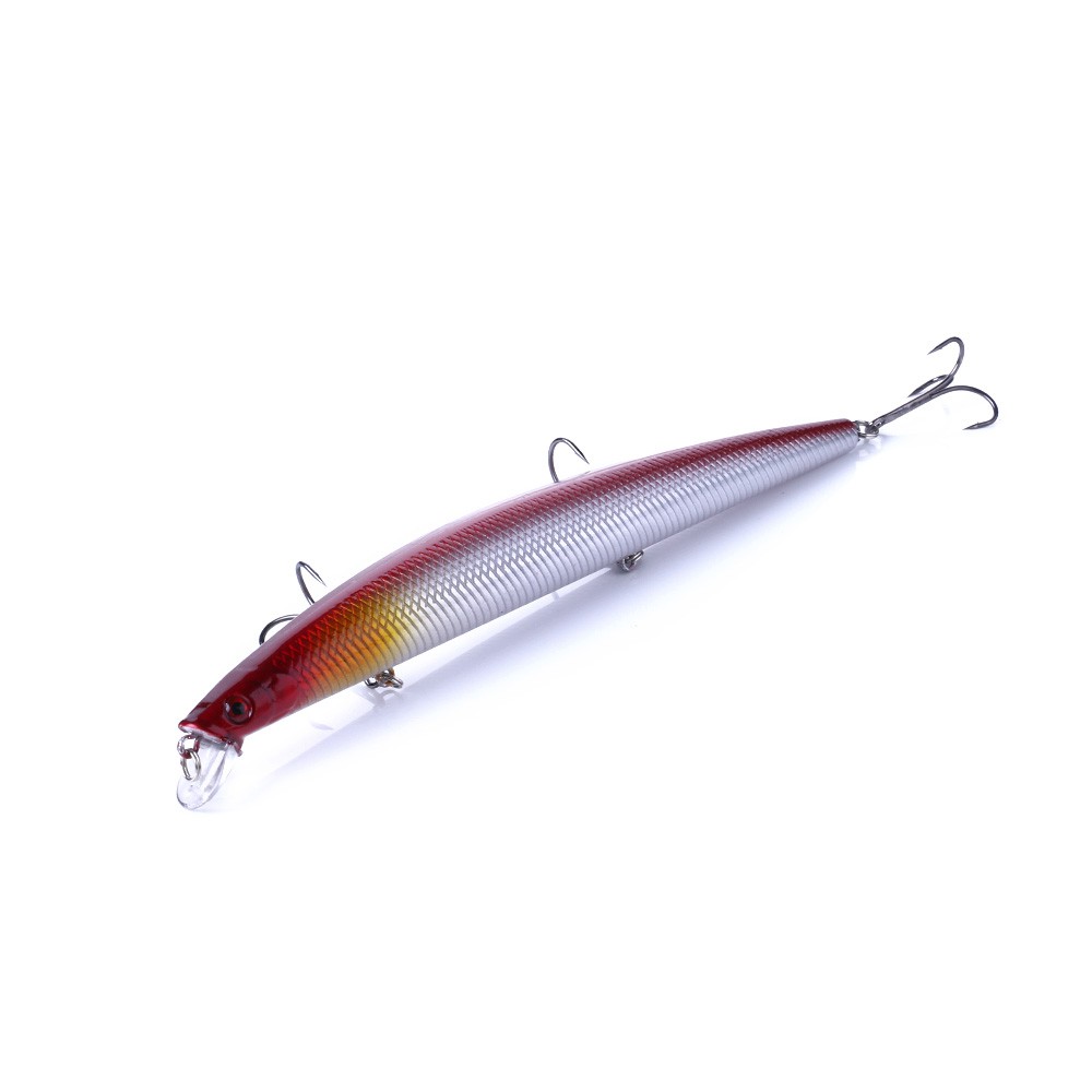 Hengjia 1pc Umpan Pancing Minnow Hard Bait Floating Fishing Lure Ikan Kecil Alat Pancing18cm 26g Dengan Kail Treble