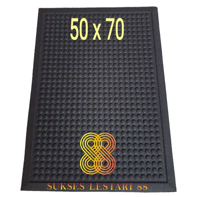 Keset Karpet Karet Bludru Anti Slip 50 x 70 - RCM FULL