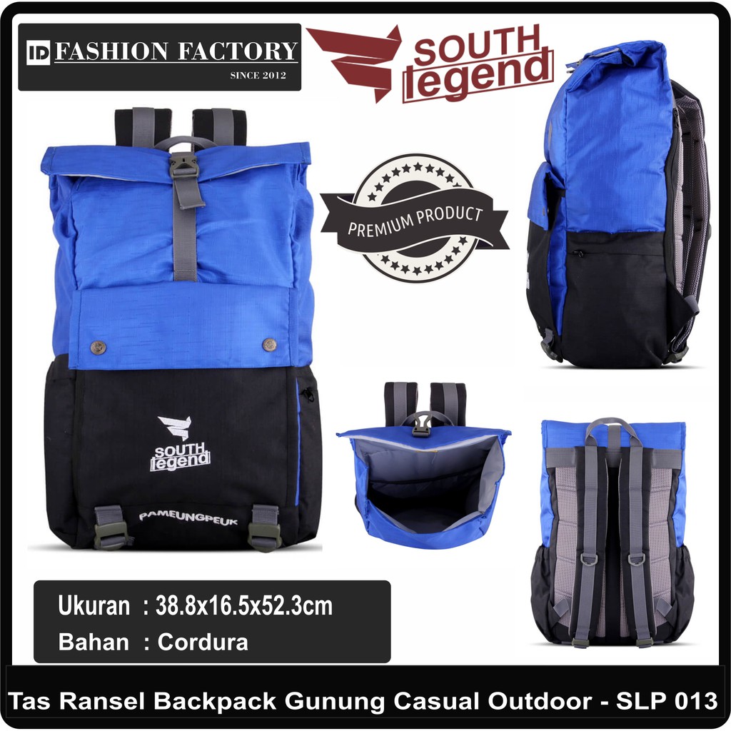 (PREMIUM BAG) Tas Ransel Backpack Gunung Casual Outdoor Original South Legend [SLP013]