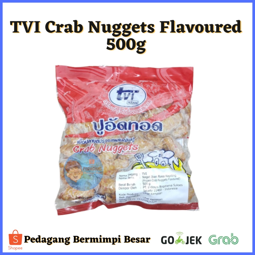 TVI Crab Nuggets Flavoured 500g/  Nugget Ikan Rasa Kepiting 500gr