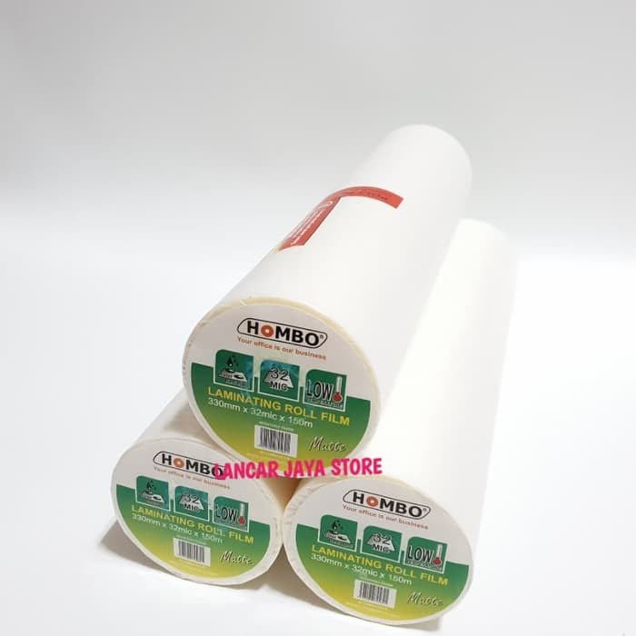Plastik Hombo Laminating Roll Matte 330mmx32Mic x 150m