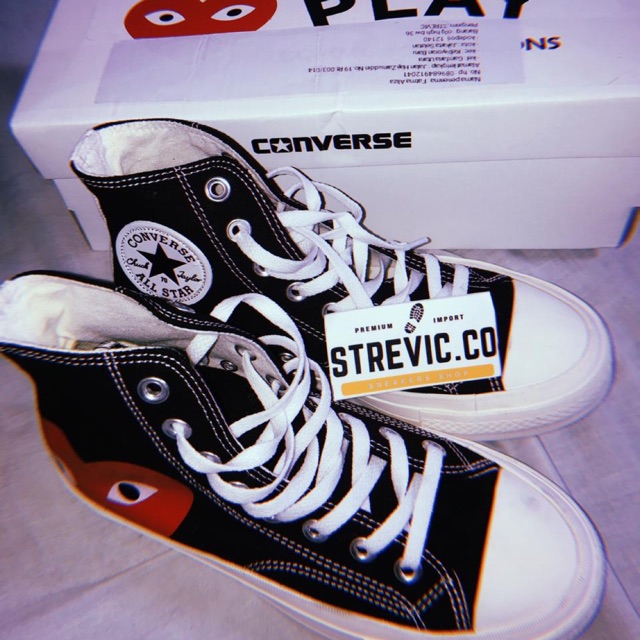Sepatu CONVERSE CDG PLAY ORIGINAL!!
