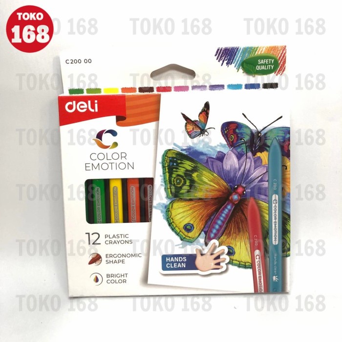 

Trendi Deli Plastic Crayon 12 Colors / Krayon 12 Warna C20000 (Set) Limited