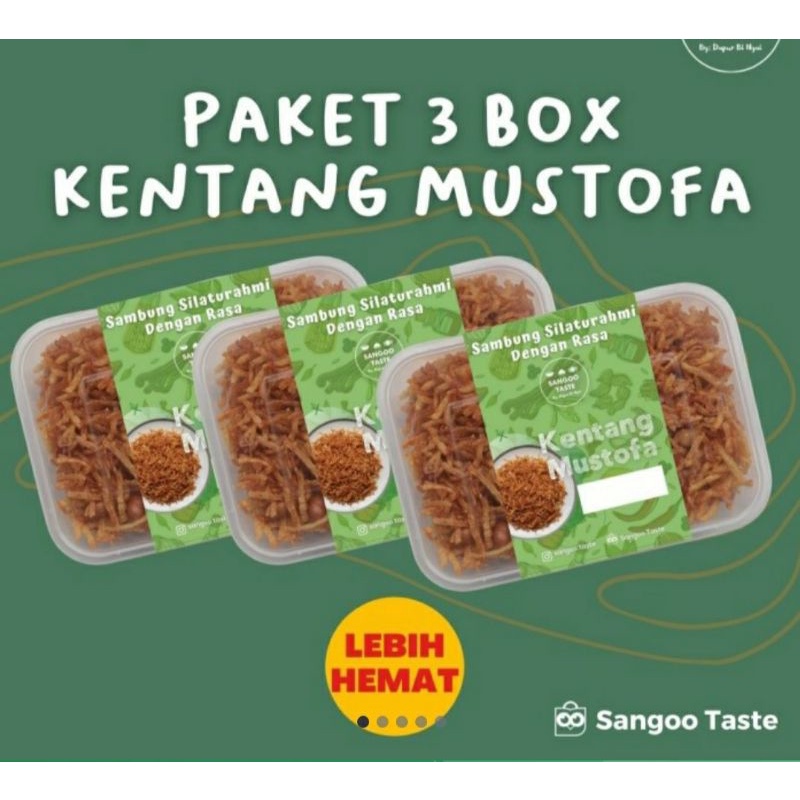 

Paket Mustofa Kentang 3Box - 2Pedas 1Biasa