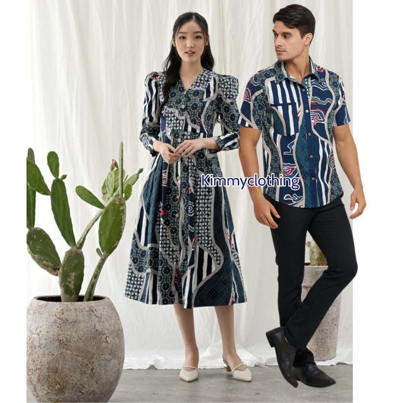 DRESS BATIK 258 AMM/KEMEJA BATIK 113 AMM/BATIK COUPLE