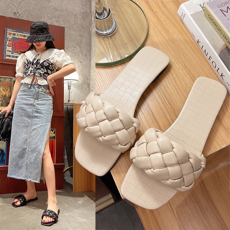 aid 0116, sandal flat wanita import fashion sandal wanita slip-on cantik dan terkiniian best seller say