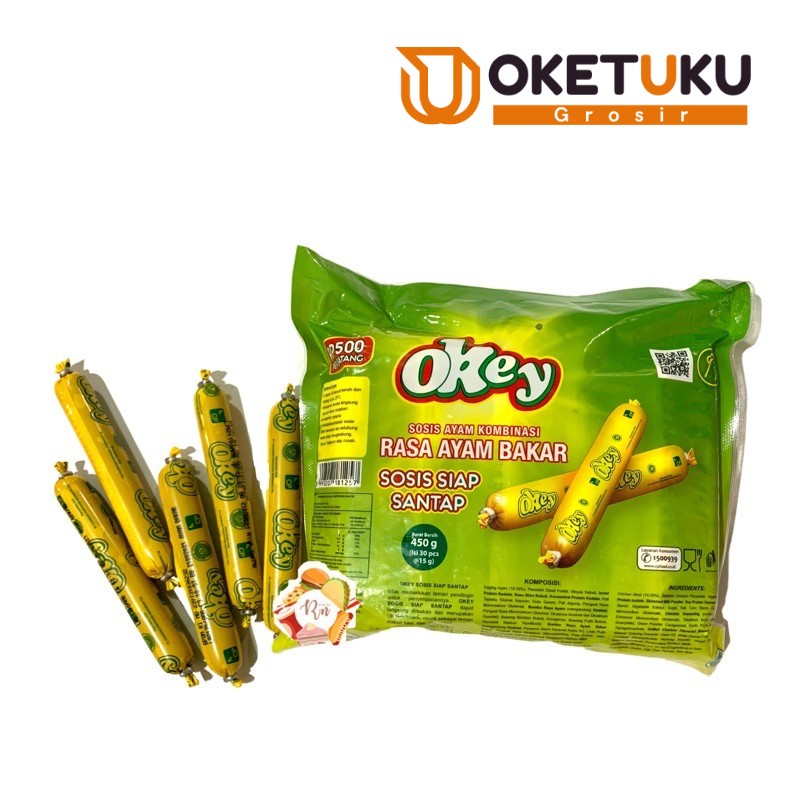 

Sosis Ayam Okey Siap Makan isi 30pcs - Sosis Bakar Okey