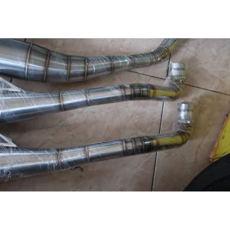 Knalpot Standar Racing MDM Racing Full Stainless Satria Hiu Satria Luma F1ZR Bunyi Mantap