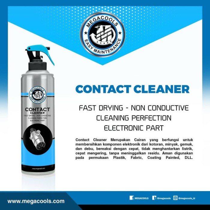 Megacools Contact Cleaner 500 ml Pembersih Komponen Elektronik