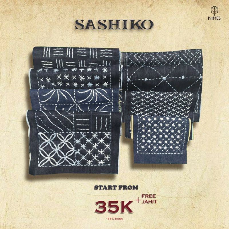 NIMES JEANS - Sashiko by Nimes | Tambalan Jeans Sashiko Jahitan Jepang [FREE JAHIT]