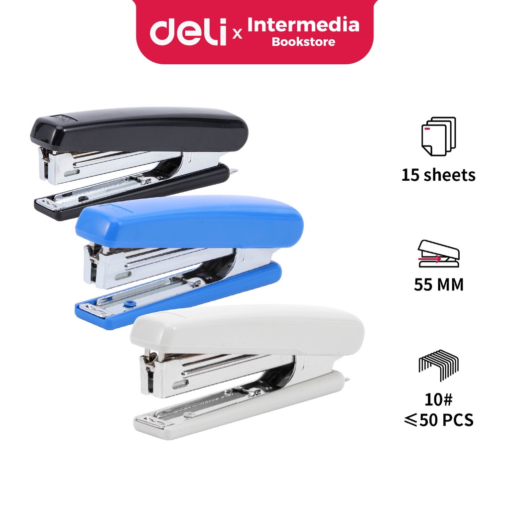 

Deli E0221 Stapler #10 15 Sheets hingga 20.000 kali staples