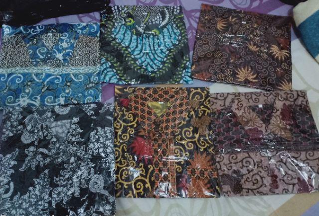 Kemeja Batik Pria Lengan Panjang Pekalongan Motif Terlaris Ready Seragam