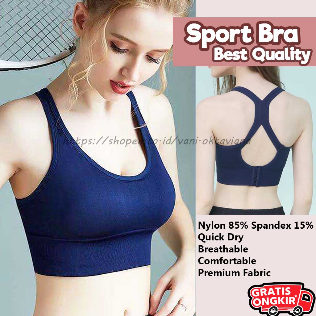 Sport Bra Push Up Bra Gym Bra Olahraga Wanita BH Wanita Premium Quality Bisa COD