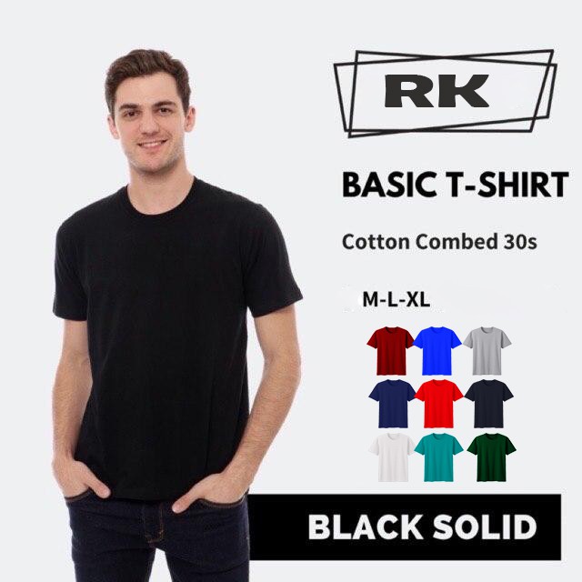 NEW official - KAOS POLOS PRIA COTTON PREMIUM COMBED 30S - KAOS LENGAN PENDEK PRIA ROUND NECK