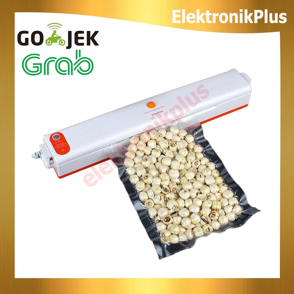 Pompa Vacuum Sealer Makanan Food Packing Machine Orange EP012