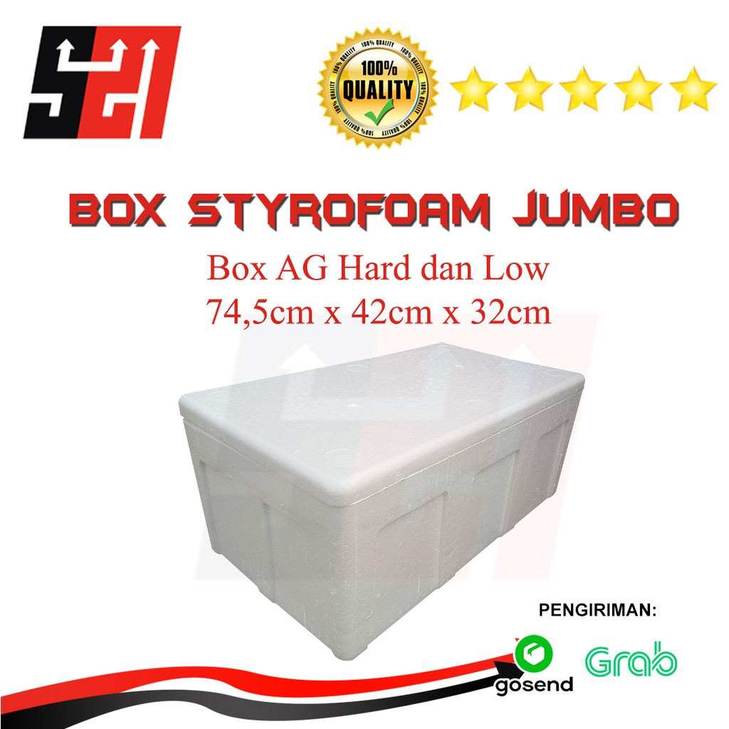 Styrofoam Sterofoam Box Kotak Ikan Tempat Penyimpanan Es Jumbo Ag 75 Low hard