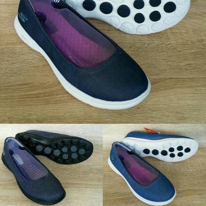 Diskon Sepatu Skechers Ballet Go Step Canvas Terbaru