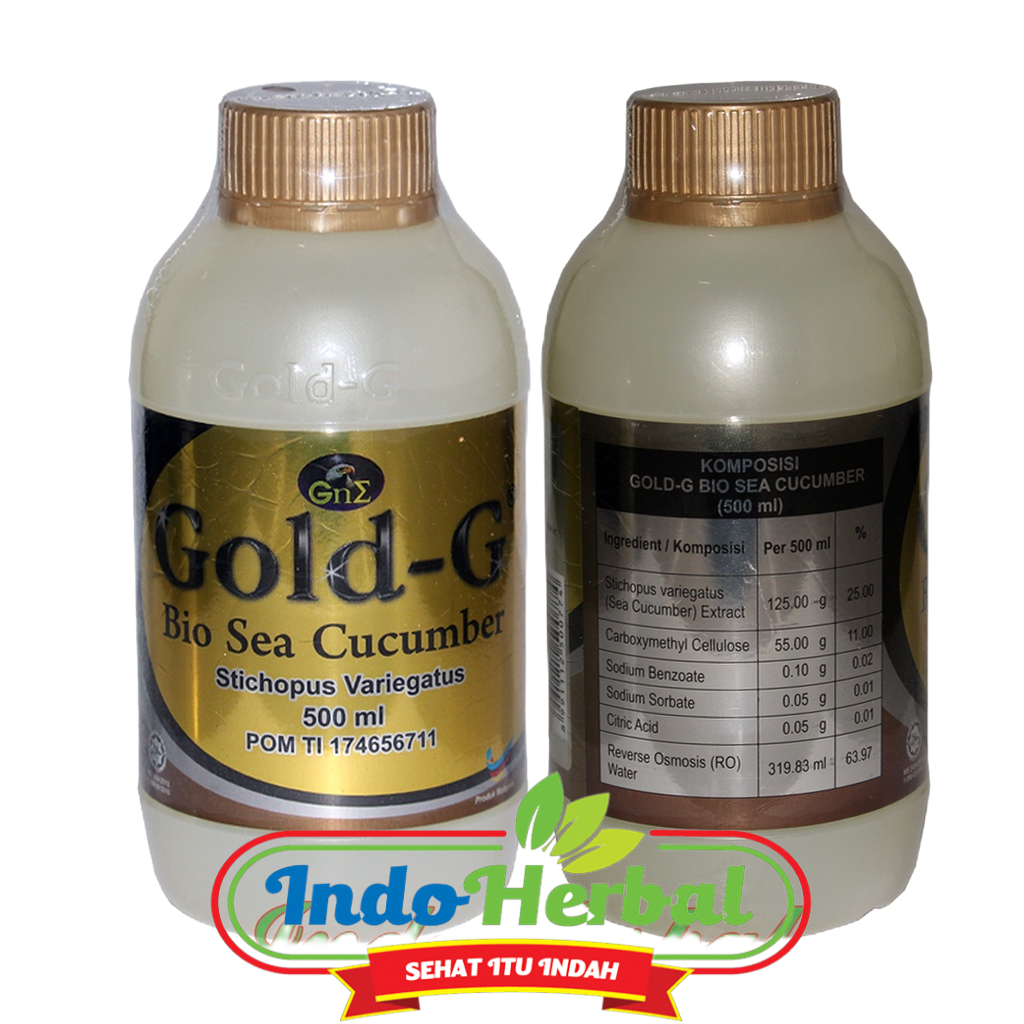 Jelly Gamat Gold G Sea Cucumber 500 ml | Gold G 500ml