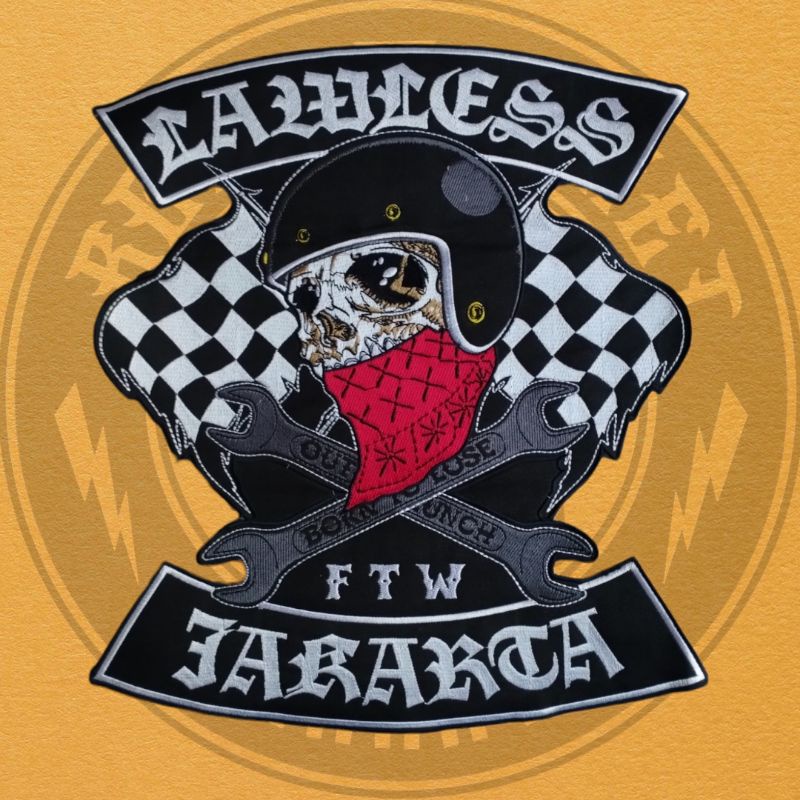 Back Patch LAWLESS ROADSKULL ORIGINAL