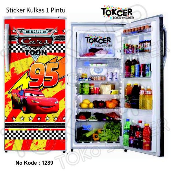 Sticker Kulkas 1 Pintu dan 2 Pintu CARS