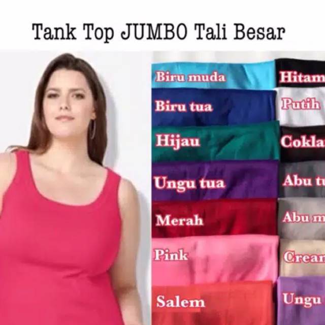 Tanktop Jumbo Tali Besar