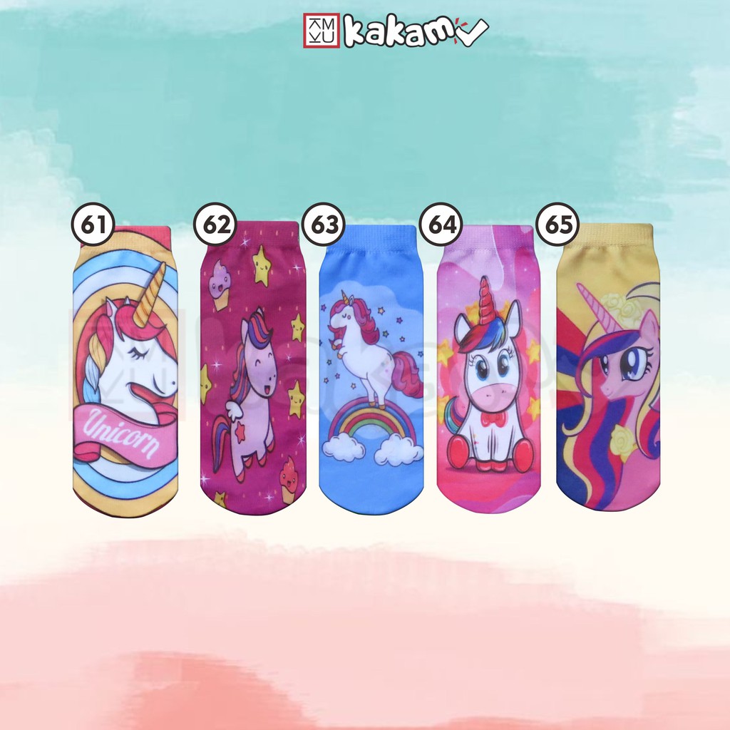 Kaos Kaki Printing Anak Karakter D