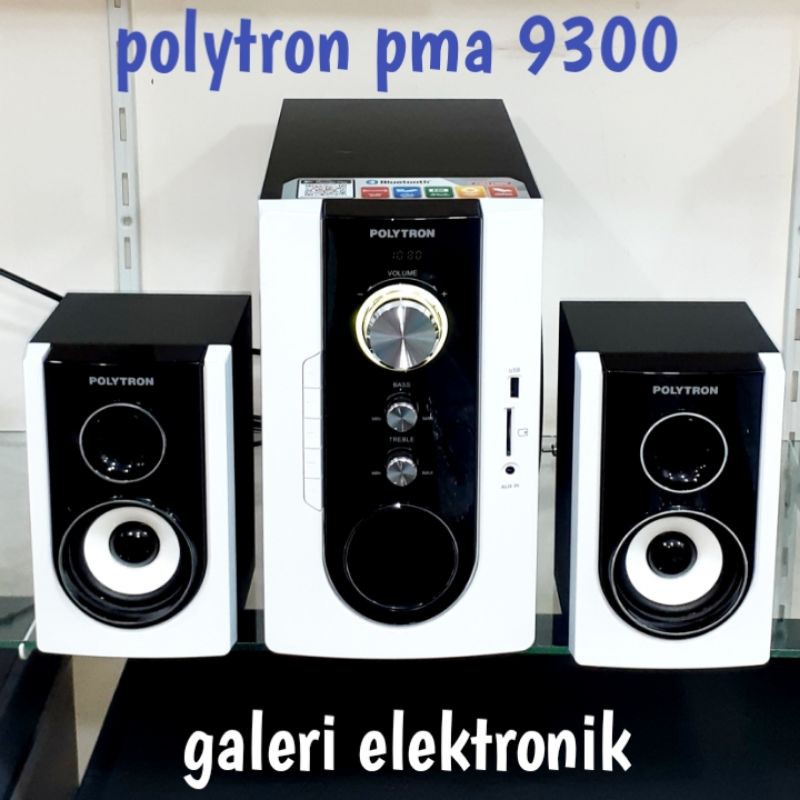 speaker polytron bluetooth pma 9300/9320,usb,aux,remote,mmc