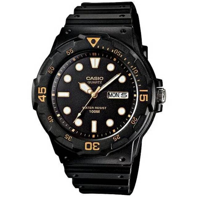 Casio Original MRW-200H-1EVDF Water Resist 100M - Jam Tangan Pria Original