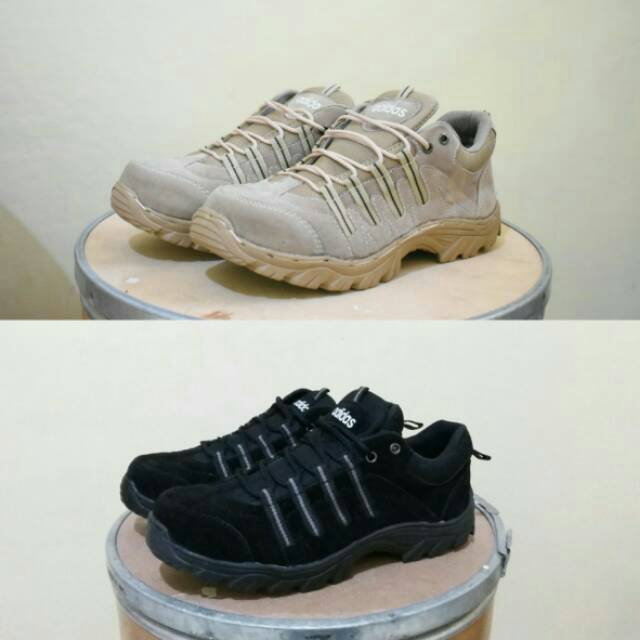 Top Seller☆ Sepatu Pria Boots Work &amp; Safety Kulit Suede Mercy Touring Outdoor Proyek