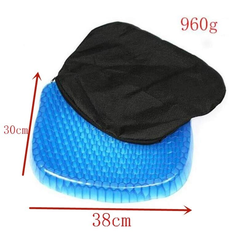 Bantal Duduk Ice Pad Gel Cushion Non Slip Massage - SH-C00158 - Blue