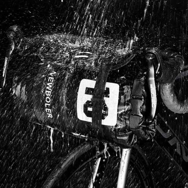 NEWBOLER Tas Sepeda Stang Depan Duffle Waterproof Bag 15L - NWB031 - Black