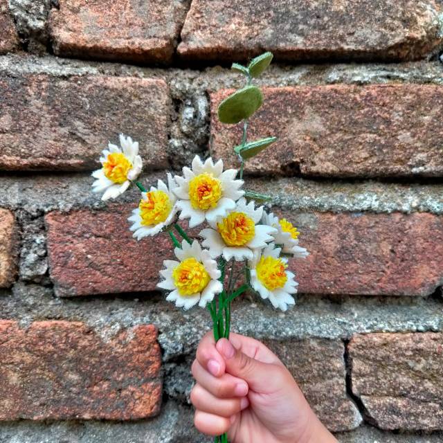 

Bunga Flanel Tridax Procumbens Hiasan untuk Buket Bunga Per Tangkai