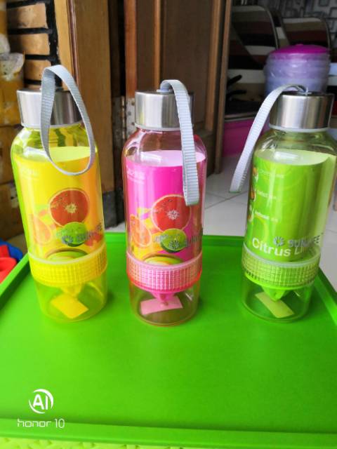 Citrus limon infuse water bottle botol juicer praktis