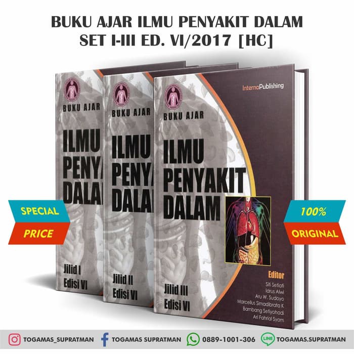 Jual BUKU AJAR ILMU PENYAKIT DALAM SET I-III ED. VI 2017 - FKUI ...